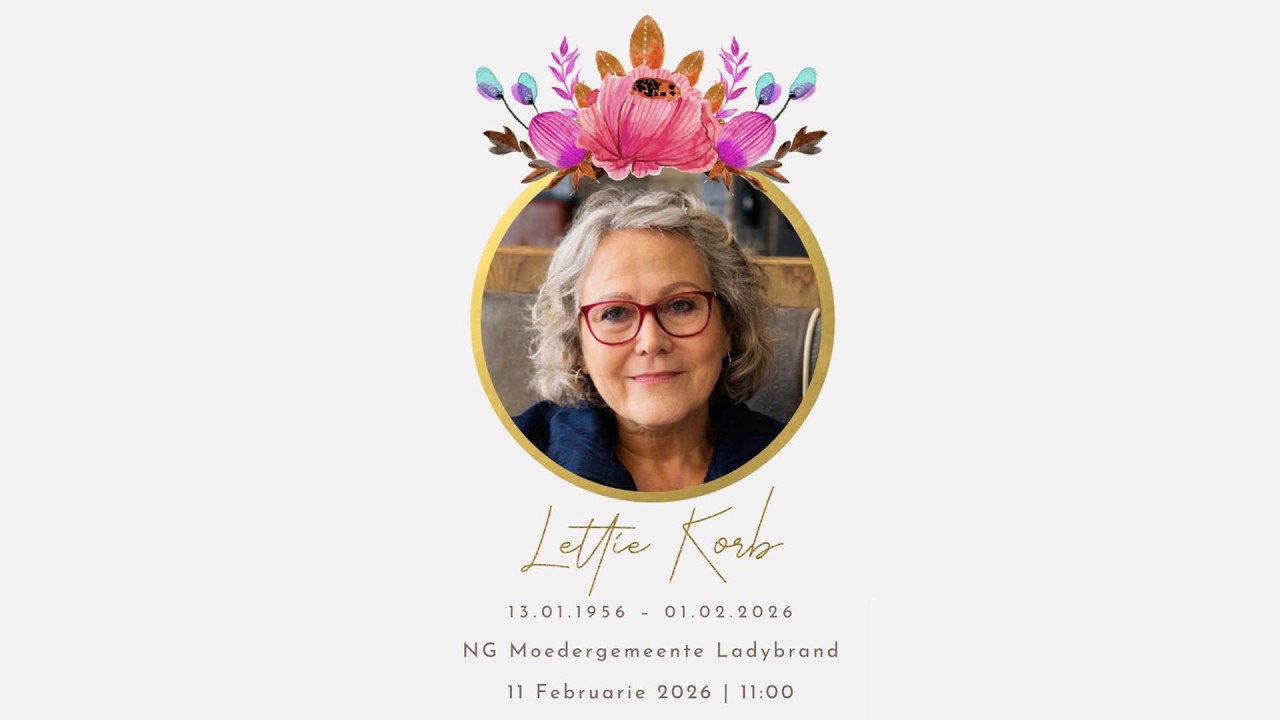 In liefdevolle herinnering aan Lettie Korb 13.01.1956 - 01.02.2026 | Troosdiens 11 Feb 2026 om 11:00