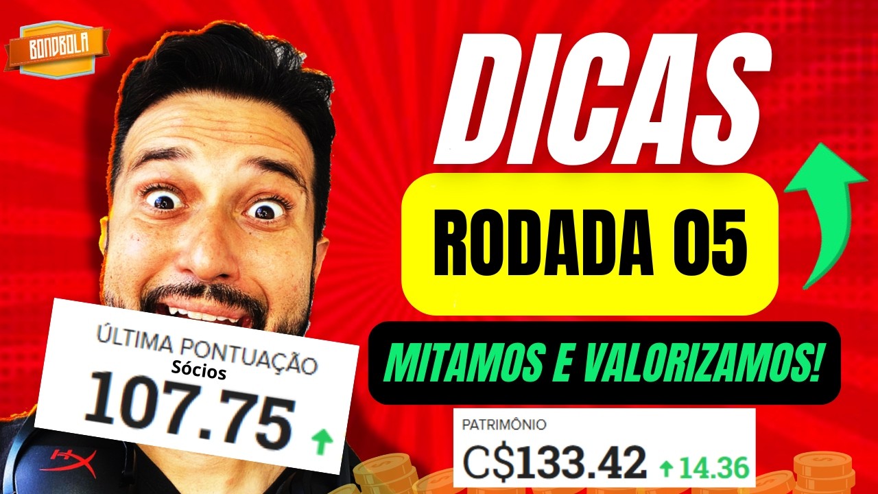 🔴CARTOLA FC 2026 | DICAS #5 RODADA | MITAMOS E VALORIZAMOS MUITO! AN&Aacute;LISES!
