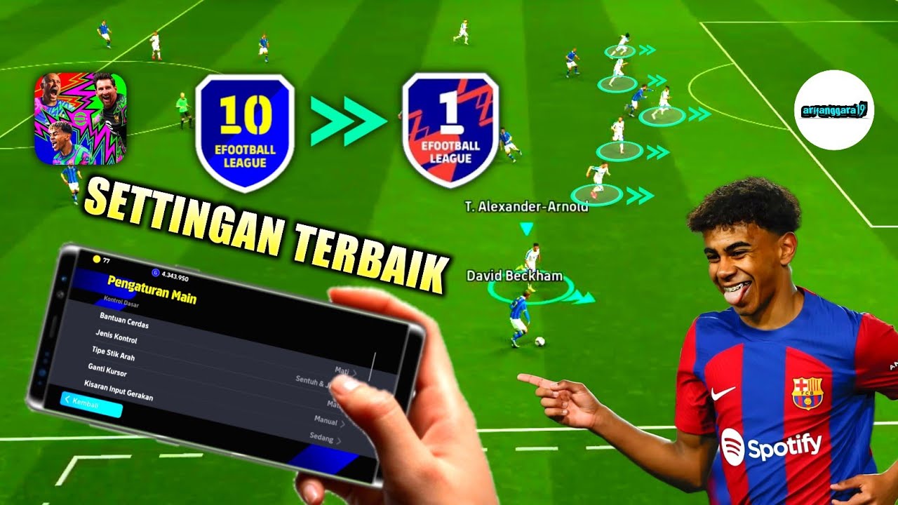 100% nyaman !! SETTINGAN TERBAIK eFootball 2026 Mobile 🔥 Banyak di Pakai Pro Player