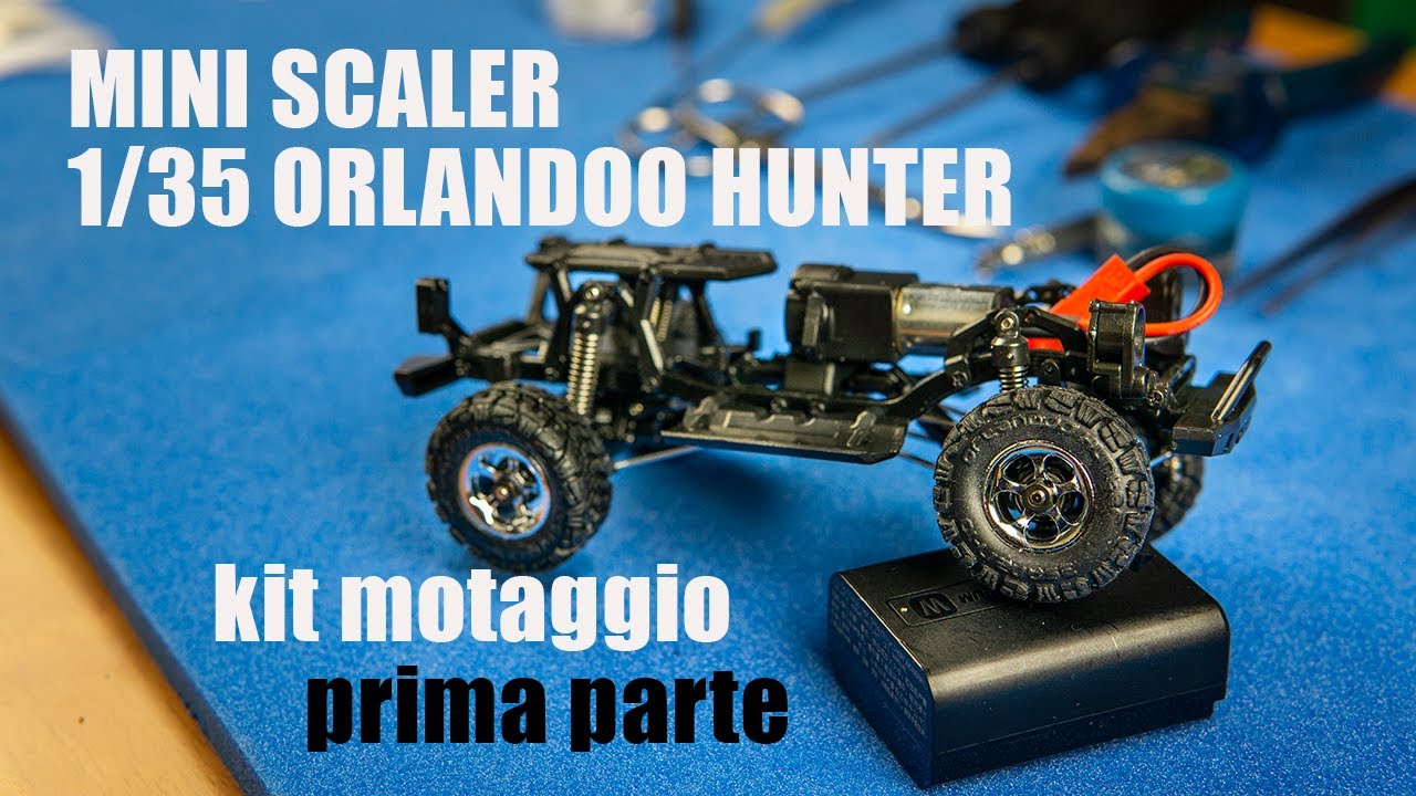 Mini SCALER Orlandoo Hunter 1/35 micro crawler kit montaggio BEST 4x4 unboxing