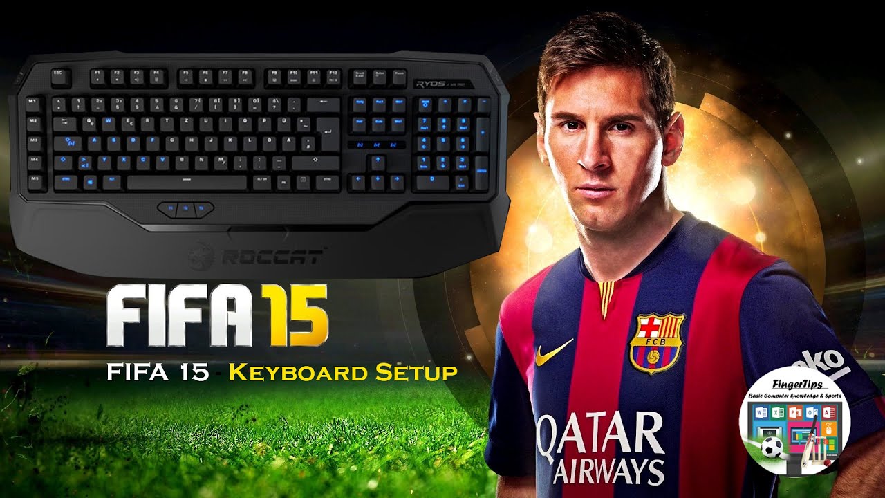 FIFA PC Game - FIFA Keyboard Setup - Simple Steps #fix & Game Play (Barcelona VS Real Madrid)