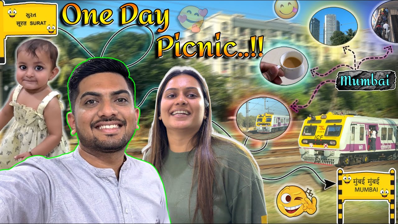 Surat to Mumbai 1 Day🚄🚄Travel Vlog...!!!😃🤩😃 #jaydeepkhokharvlog #surat #dailyvlog