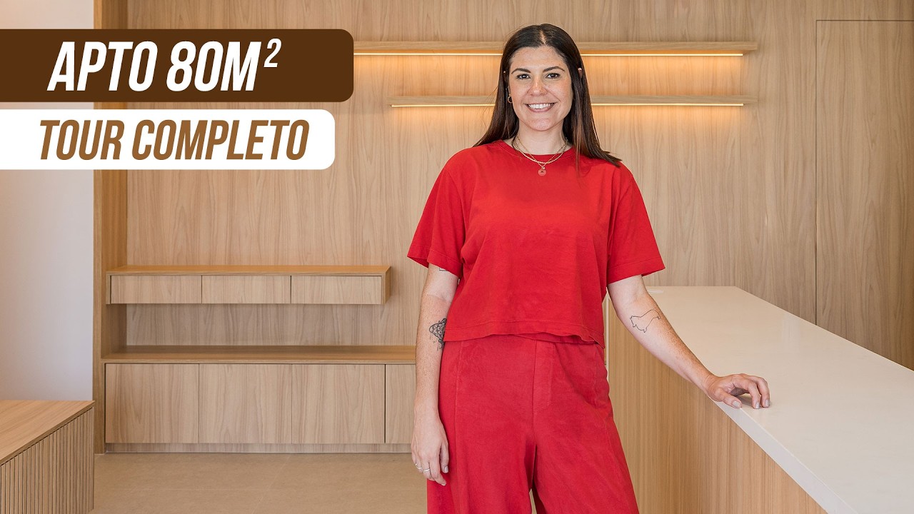 TOUR APARTAMENTO 80m² | Marcenaria inteligente e pórtico de entrada cheio de soluções