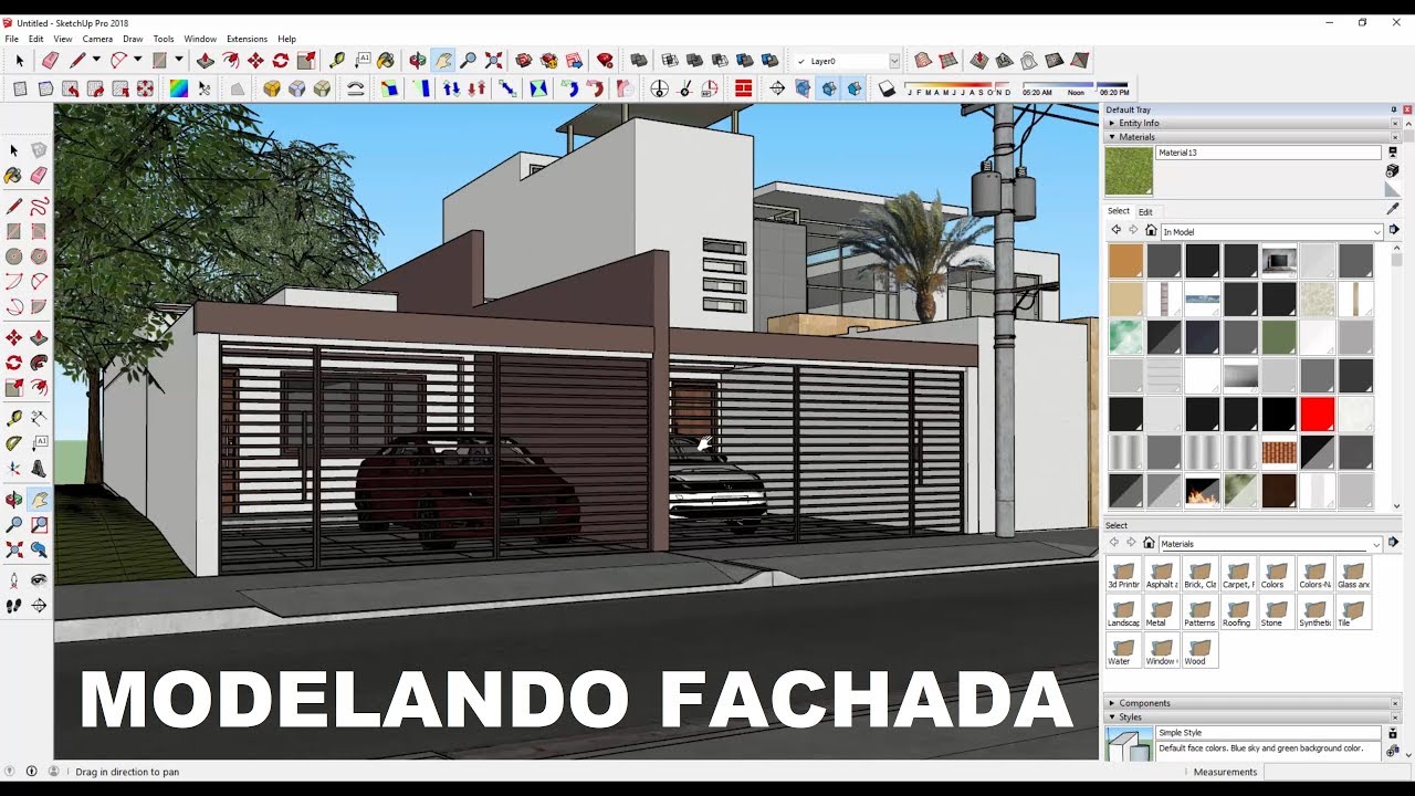 27 - Curso Sketchup - Modelando Fachada