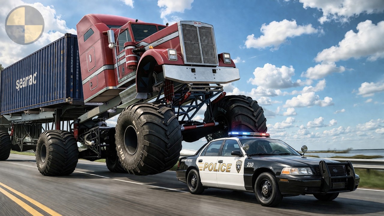 Monster Truck Mayhem on the Roads 😱 BeamNG.Drive