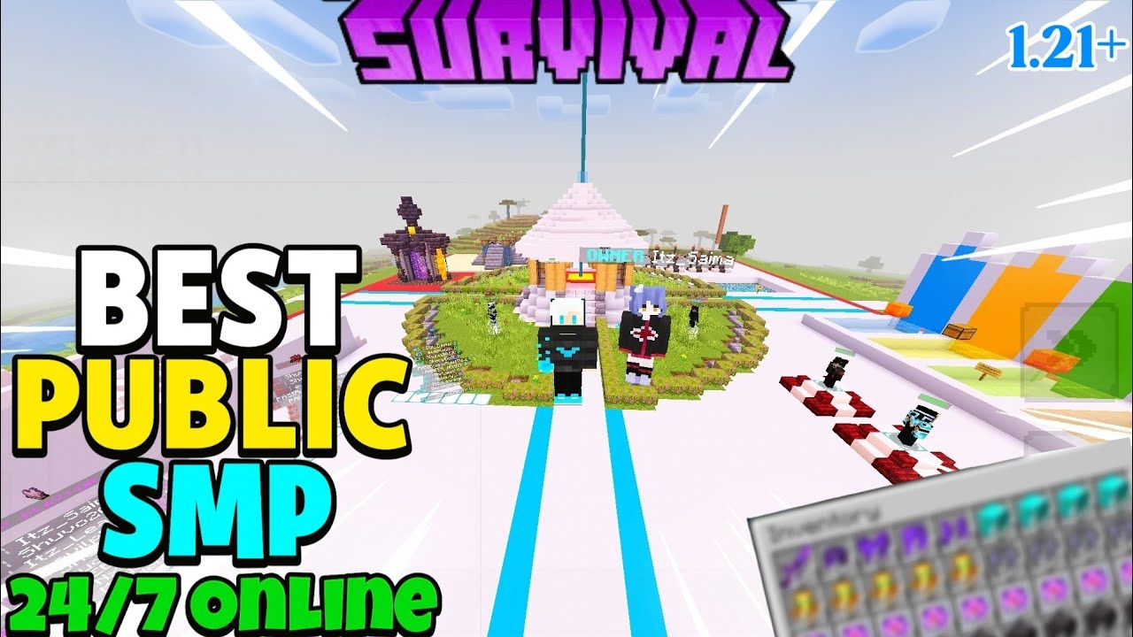 Best Free Survival SMP Server 2026 🔥 | Minecraft Java + Bedrock | 24/7 Online | Anyone Can Join 🤯