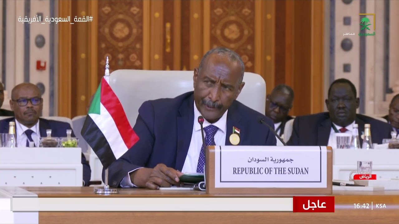 كلمة رئيس المجلس السيادي في السودان في القمة السعودية الأفريقية