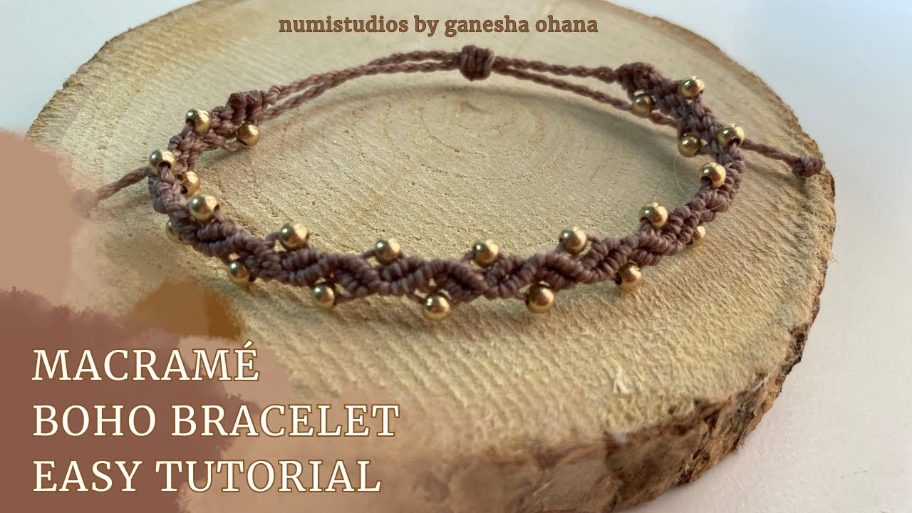 Easy Macramé Boho Bracelet Tutorial for Beginners