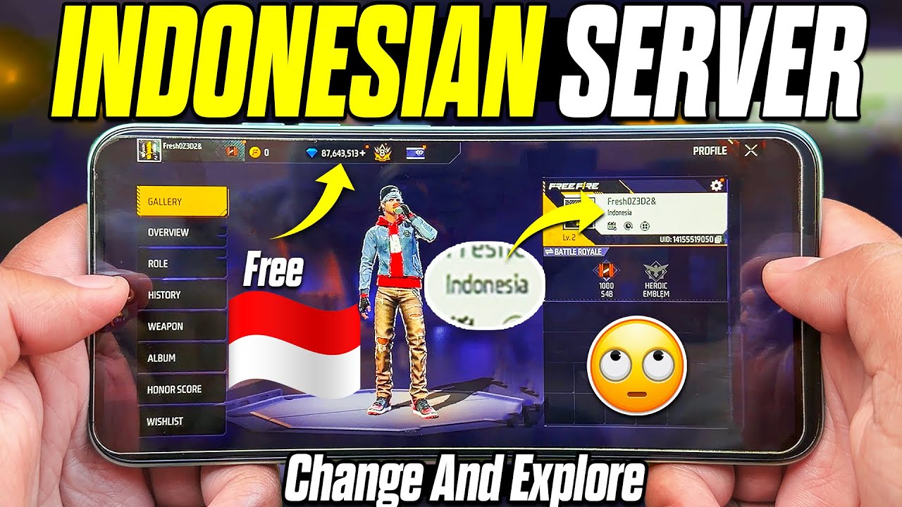 Change Free Fire Server to Indonesian Server