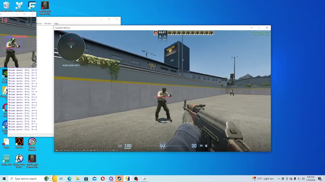 Object detection Aimbot in test