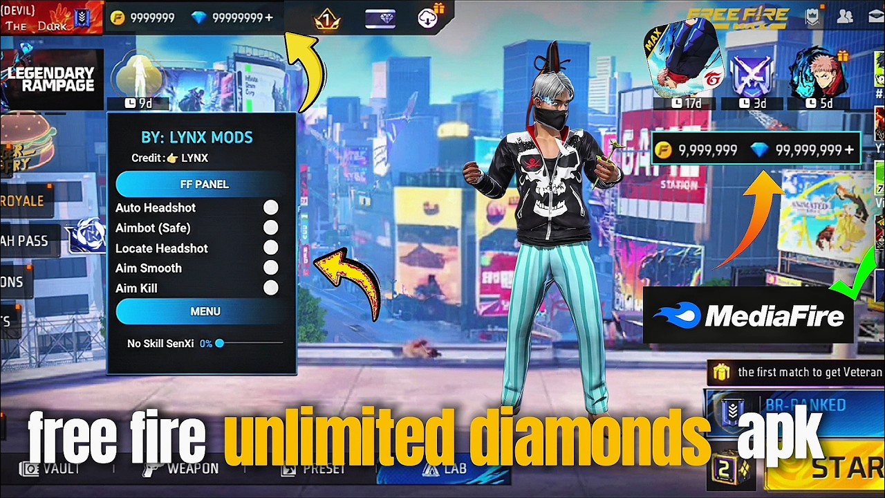 OB-52 DIAMOND HACK 2026😇 || Hacked PANEL MOD😈 | FREE FIRE DIAMOND HACK APK FILE 🗃️| FF DIAMOND HACK