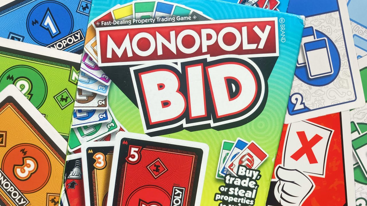 MONOPOLIO en cartas, subasta y roba propiedades en MONOPOLY BID! | Juegos de mesa