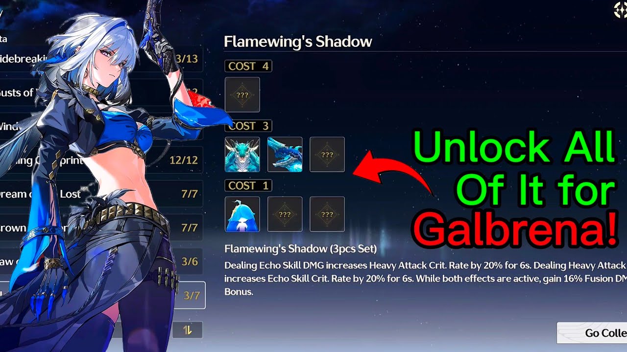How to unlock Galbrena's Echo Set, Flamewing's Shadow in Wuthering Waves!