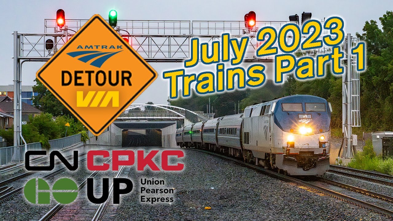 The Oldest GO Engine, VIA Detours and More - July 2023 Trains Part 1