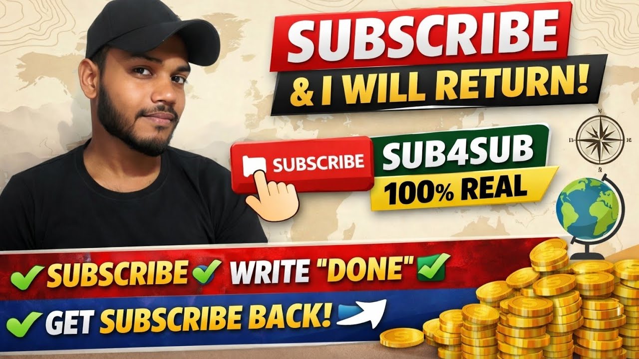 फ्री सबस्क्राइब रिटर्न मिल रहा है यहां पर जल्दी जुड़िए 💀💯#Get3Subscribers  #FreeSubscribers  #Sub4