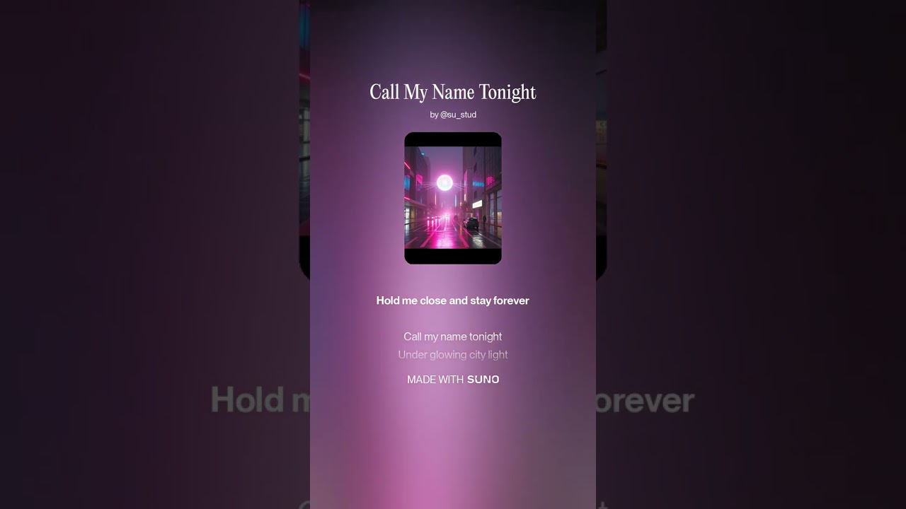 Call My Name Tonight