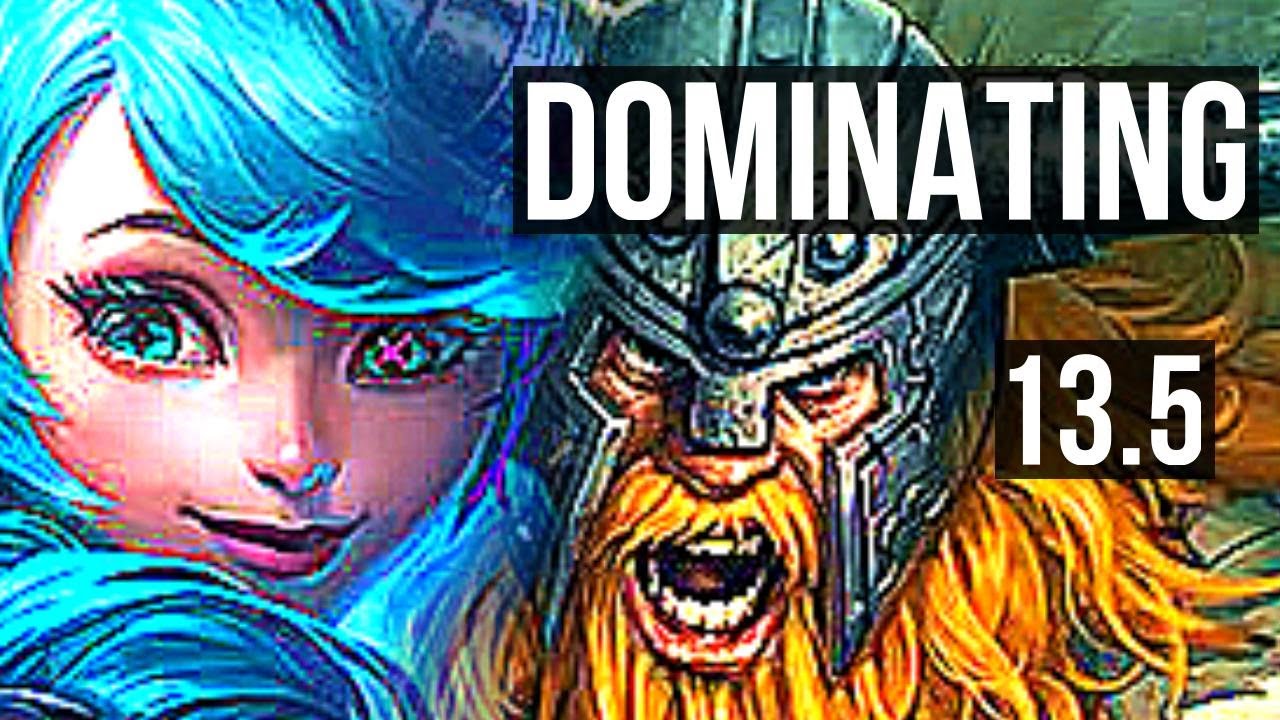 GWEN vs OLAF (TOP) | 11 solo kills, 1.1M mastery, Dominating | KR Diamond | 13.5