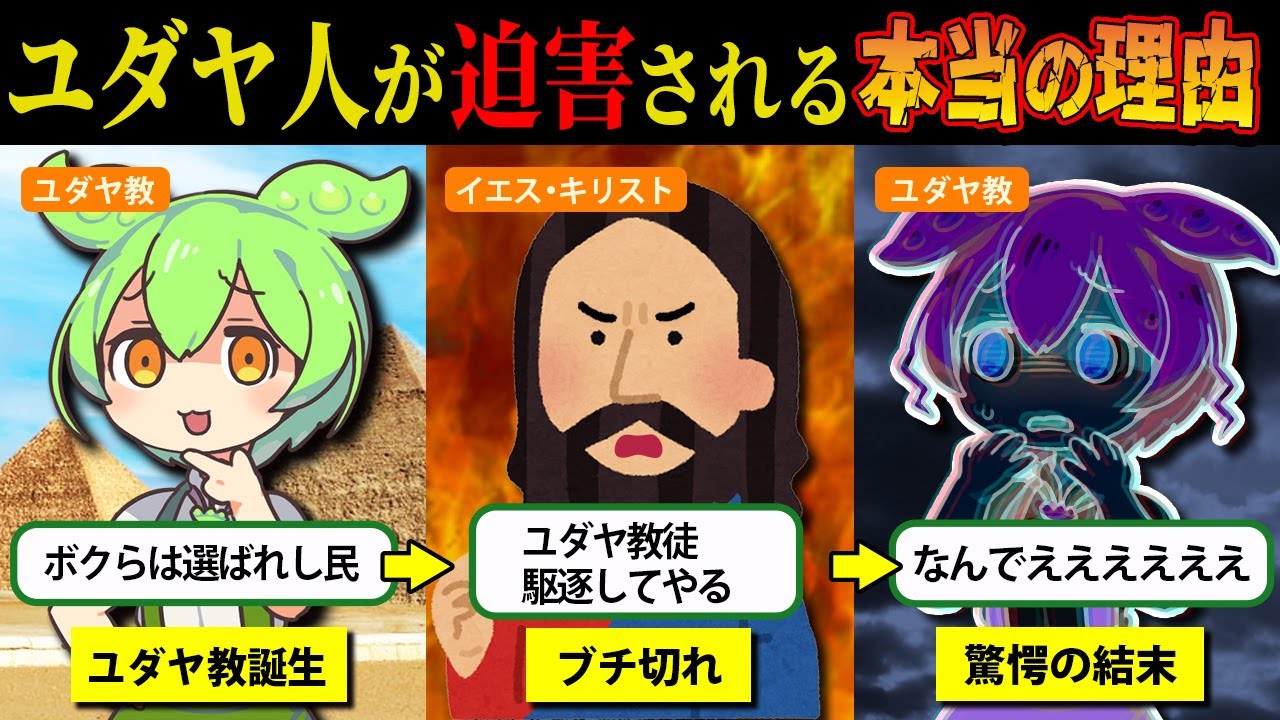 闇が深すぎた・・・ユダヤ人が迫害された本当の理由【ずんだもん＆ゆっくり解説】