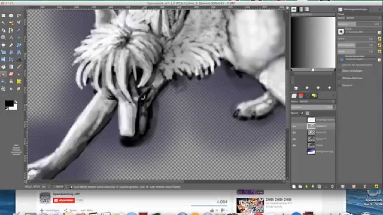 SpeedPainting - BMHE grypwolf-fan