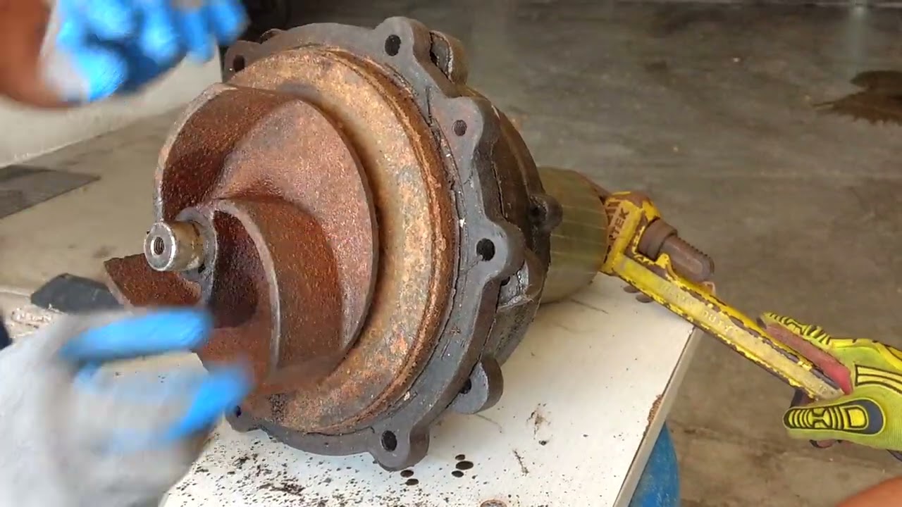Como quitar impulsor de bomba de agua sin romperlo.