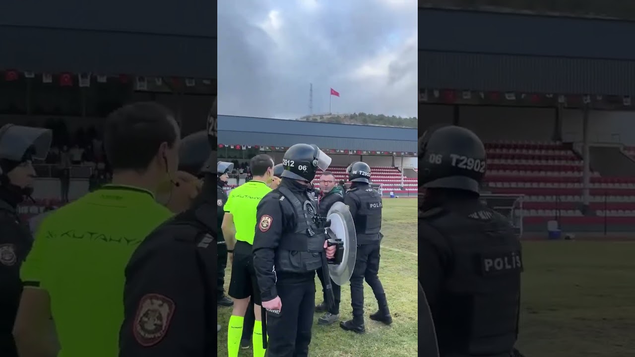 SEYİRCİ SAHAYA GİRDİ MAÇ İPTAL OLDU