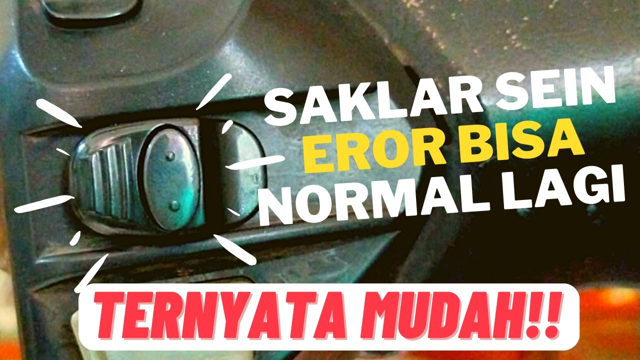 Cara Memperbaiki Saklar Sein Motor yang rusak. . Jangan buru- buru ganti, begini cara nya!!!