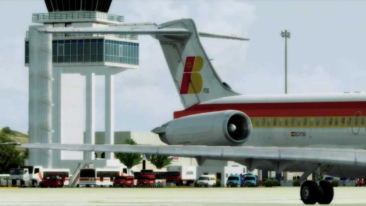 FSX HD - Iberia MD-83 Departure From Beautiful Ibiza