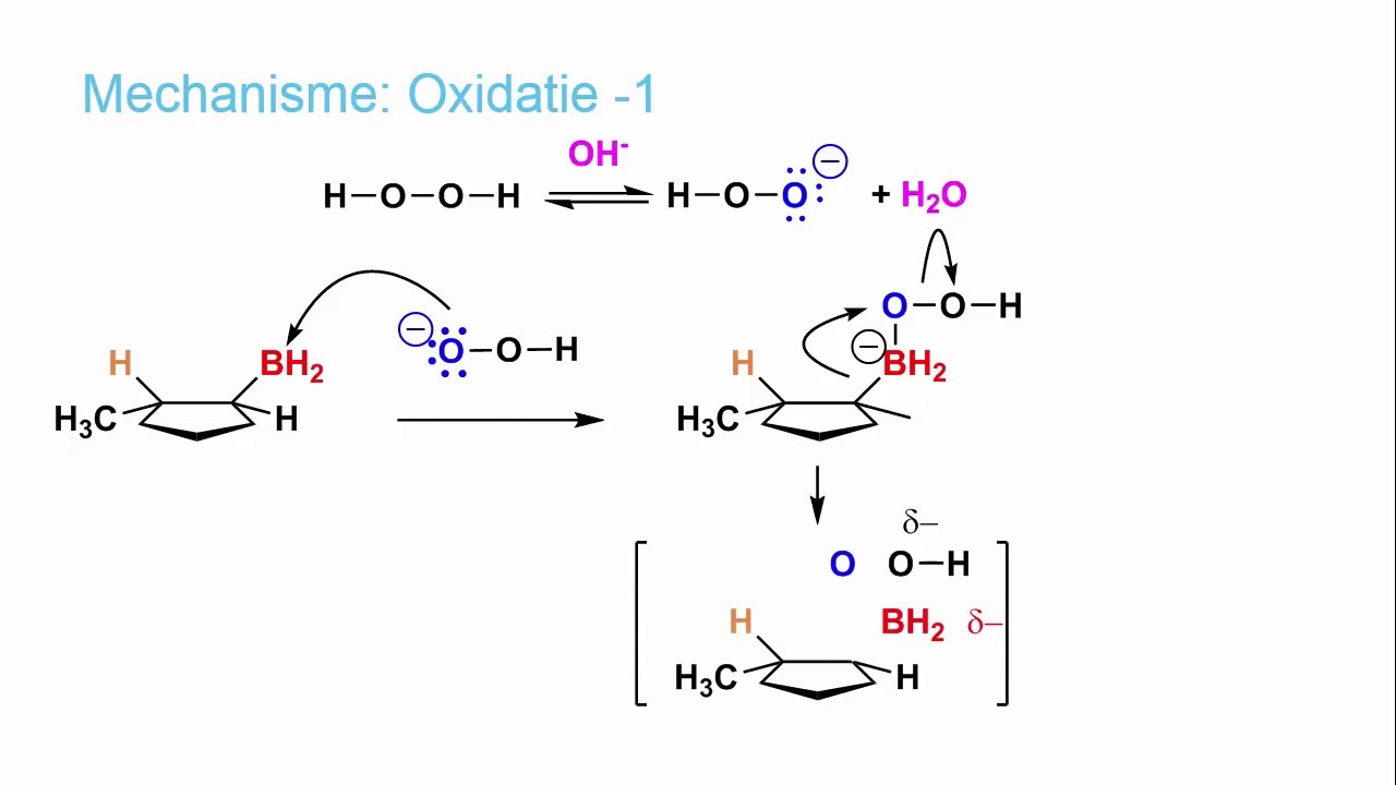 Hydroboratie - Oxidatie