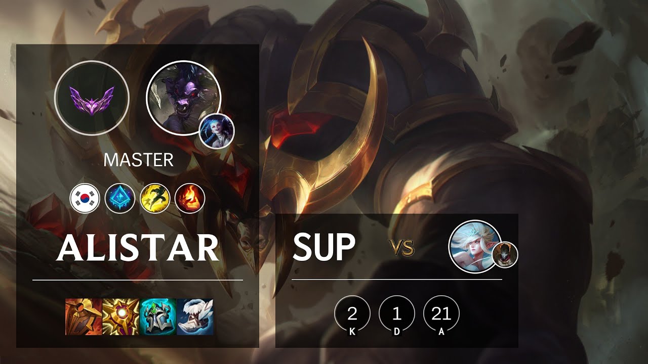 Alistar Support vs Janna - KR Master Patch 12.1