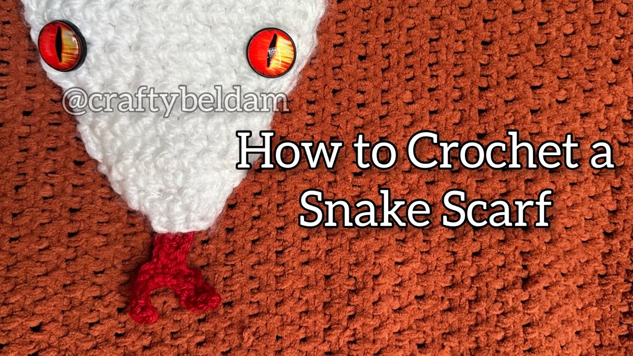 How to Crochet a Snake Scarf | Iguro Obanai Snake Scarf | Beginner Friendly Crochet Pattern
