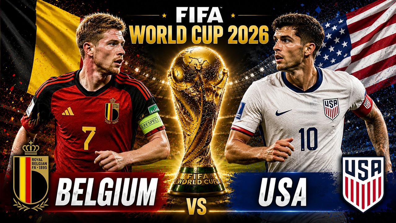 USA vs Belgium LIVE | FIFA World Cup 2026 LIVE | World Cup 2026 | USA vs Belgium LIVESCORE