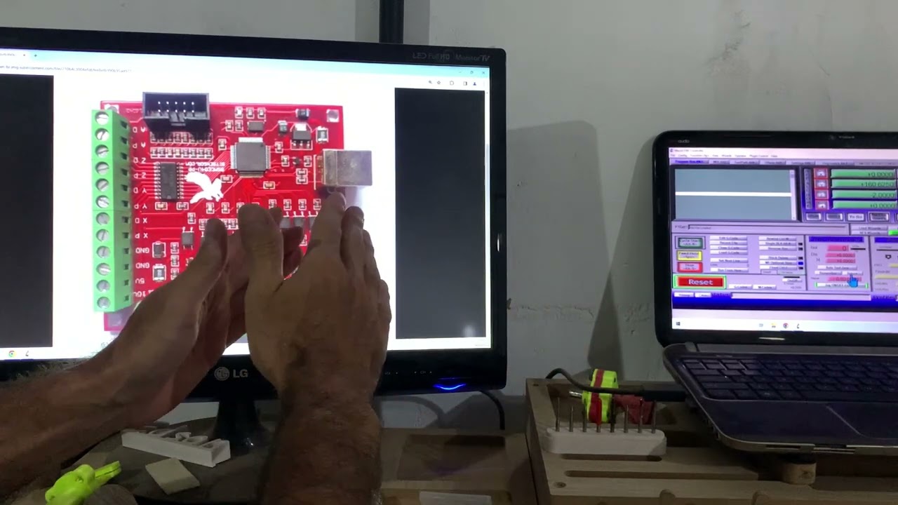 Como ligar dois reles na placa controladora Cnc router mach3 aspirador bomba de água rnr ecomotion