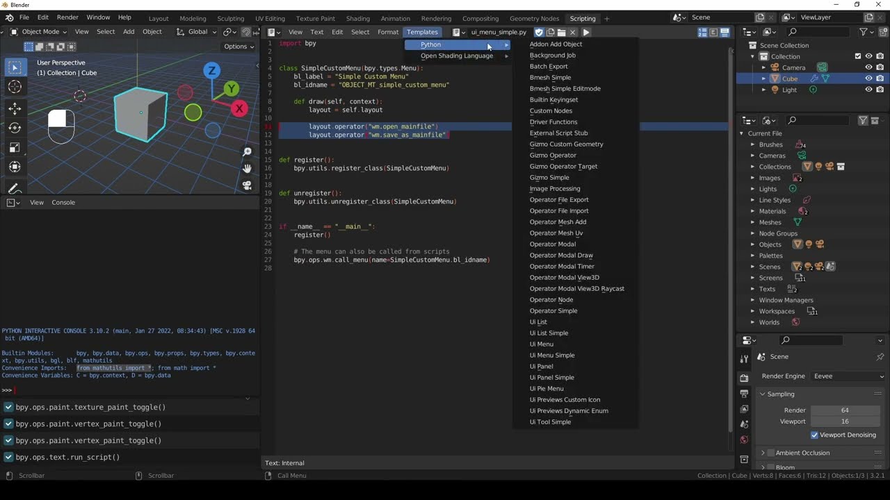 SCRIPTING Grundlagen für ADDONS in Blender 🏆 The Blender Guide (Blender Tutorial Deutsch) [S1E47]