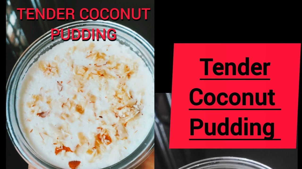 TENDER COCONUT PUDDING 🍮 Easy Tender Coconut Pudding 😋