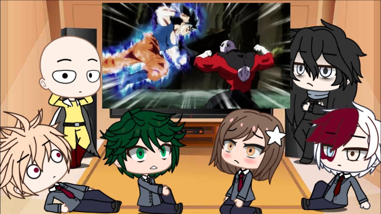 MHA/BNHA + special guest react to Goku vs Jiren