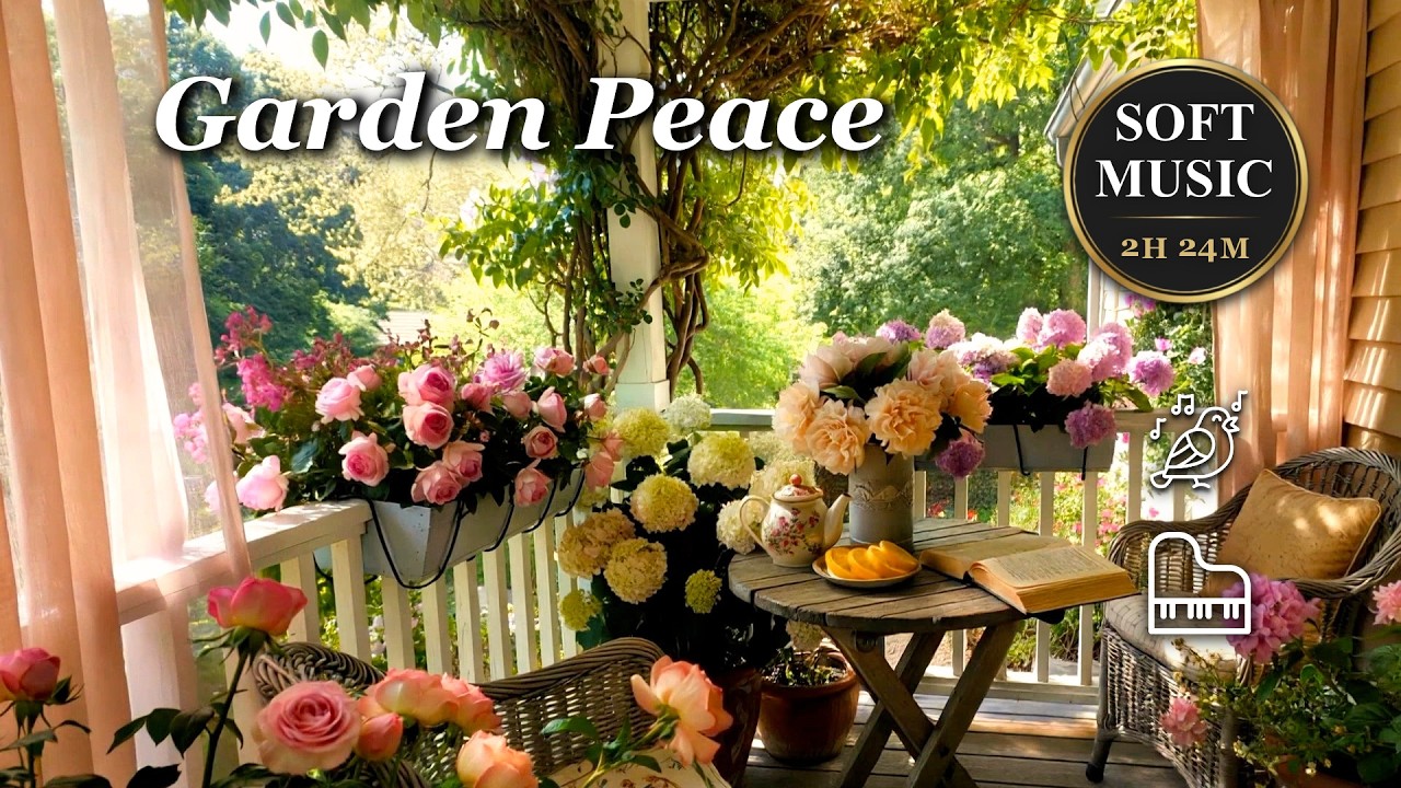 Winter to Warmth ❄️ Soothing Piano in a Peaceful Garden (2h 42m)