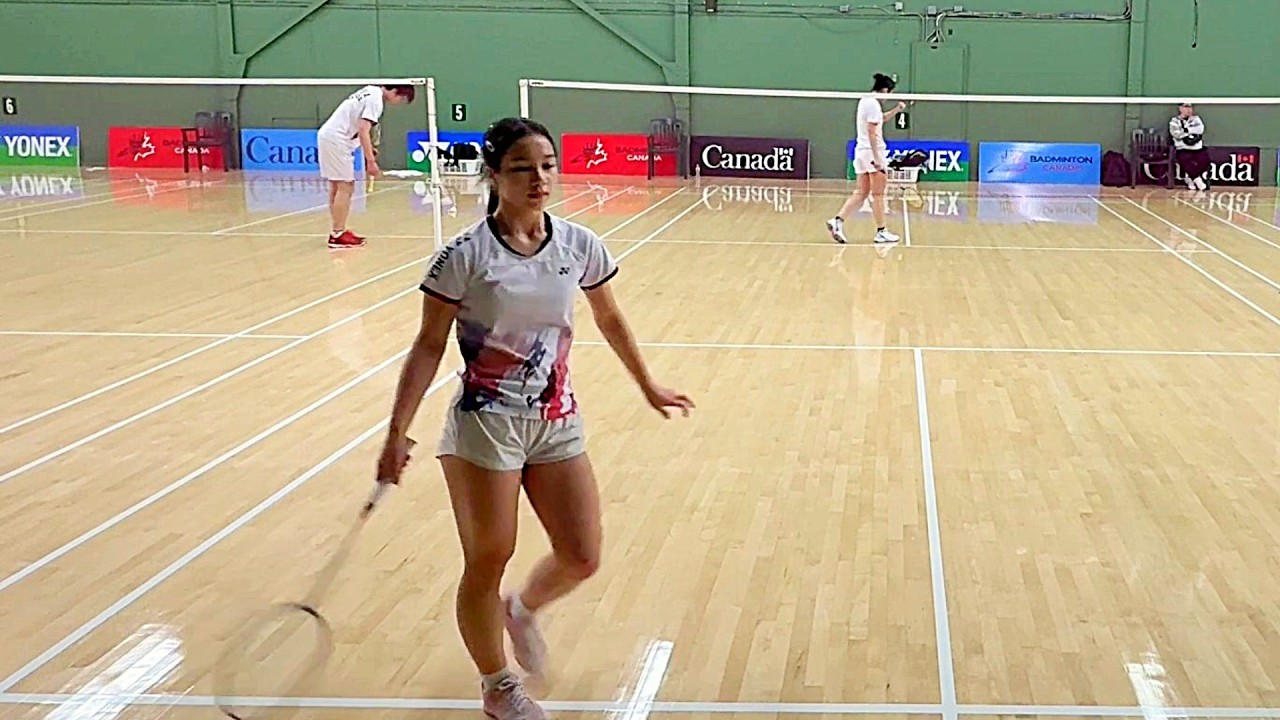 Semi Final Girls Singles U 17--Katelyn Lai Vs Inyu Jin--Final Game---Junior Elite Badminton.