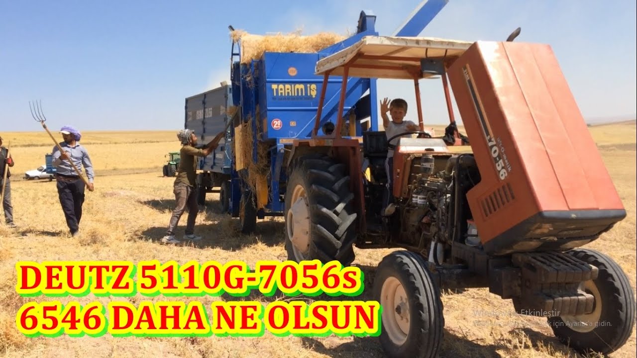 (4K)Deutz Fahr 5110G & Türk Fiat 7056-6546 İle Mercimek Patoslama Zamanı