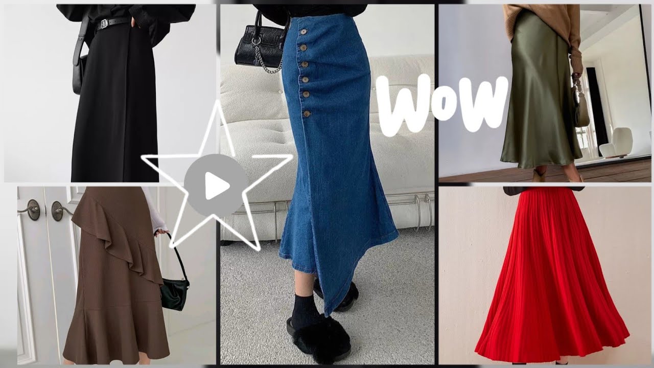 اجمل تنسيقات تنورات طويلة للمحجبات موديلات جيبات متنوعة موضة موسم 2023 #جيبات #بلوزات #hijab