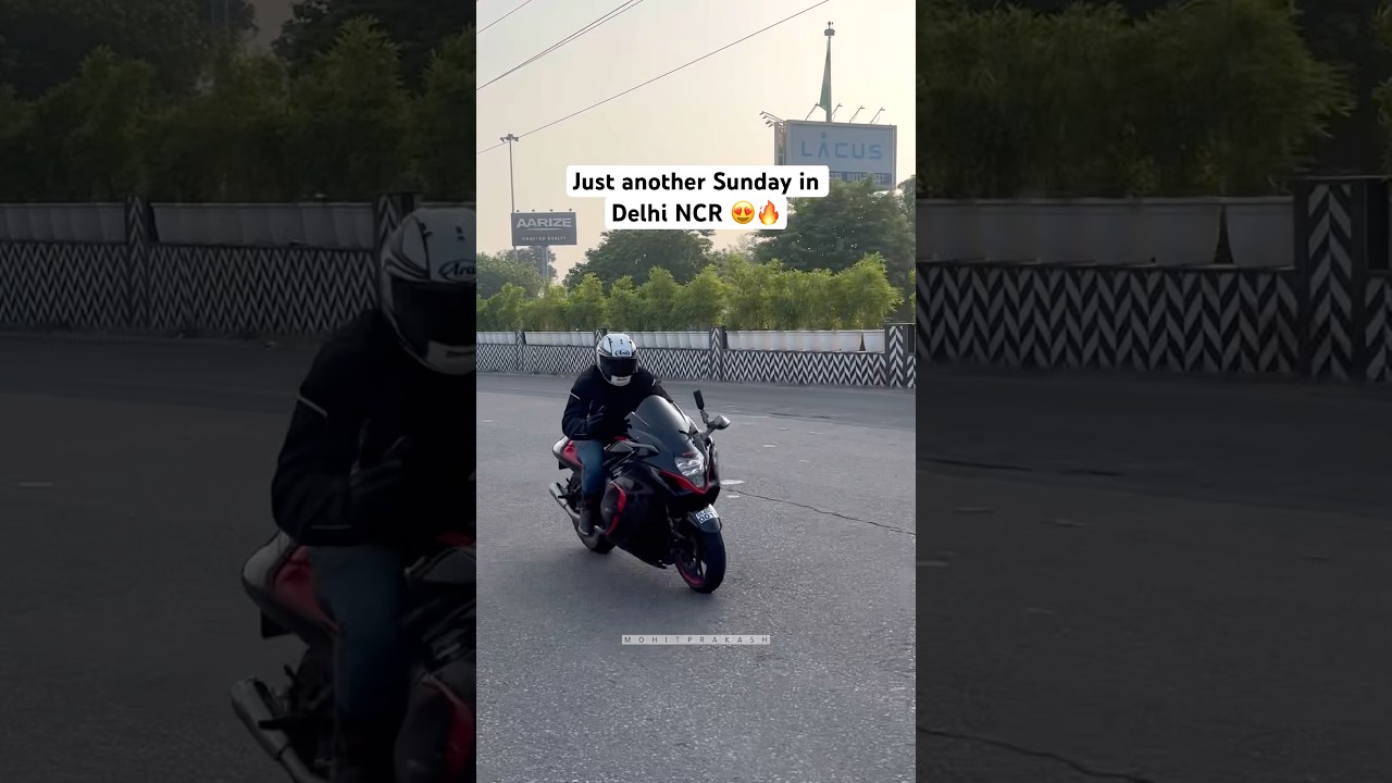 Crazy sunday in Delhi NCR 🔥 #superbikes #kawasaki #bmw #zx10r #s1000rr #shorts #viral