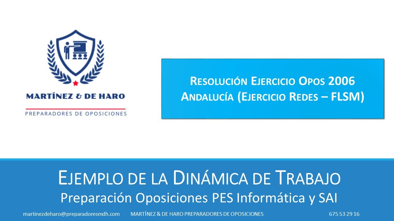 Resolución ejercicio 7 de Opos Informática Andalucía 2006