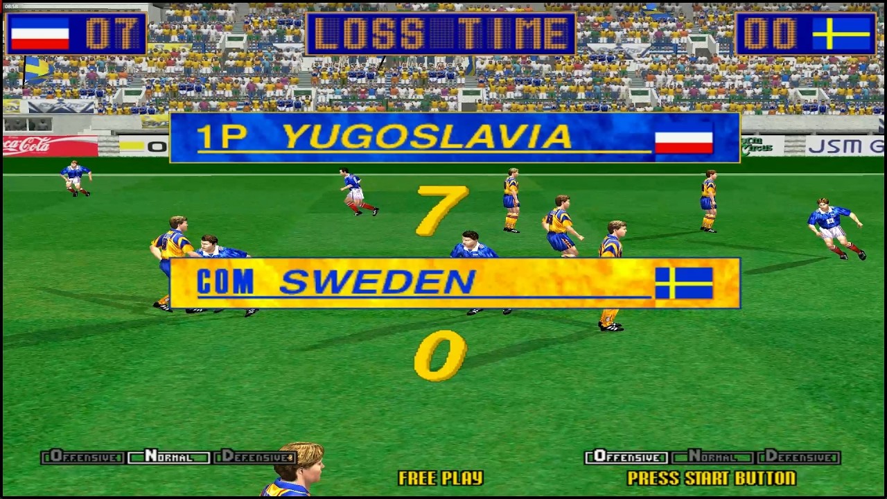Virtua Striker 2 ver. '97 - YUGOSLAVIA Playthrough - Arcade Mode