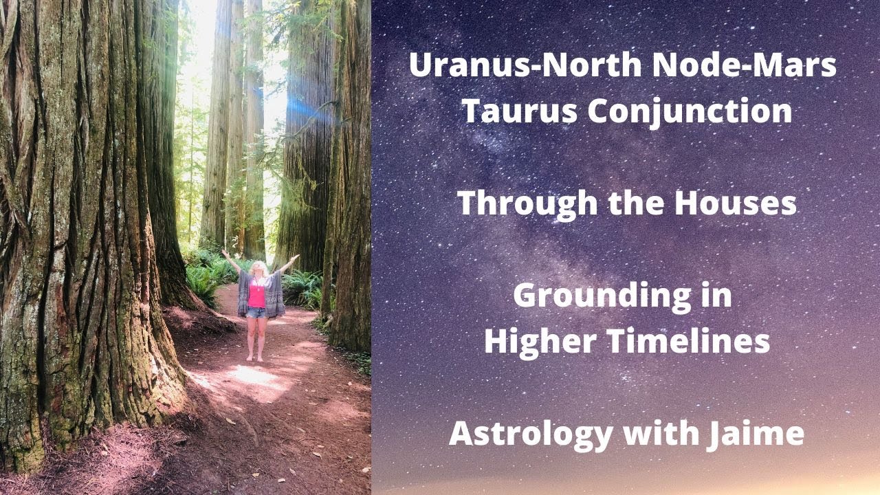 Uranus-North Node-Mars Conjunction Through the Houses