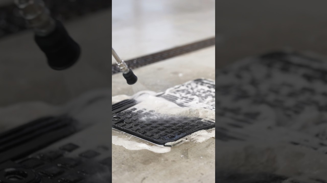 Deep Cleaning Rubber Floor Mats - ASMR Detailing
