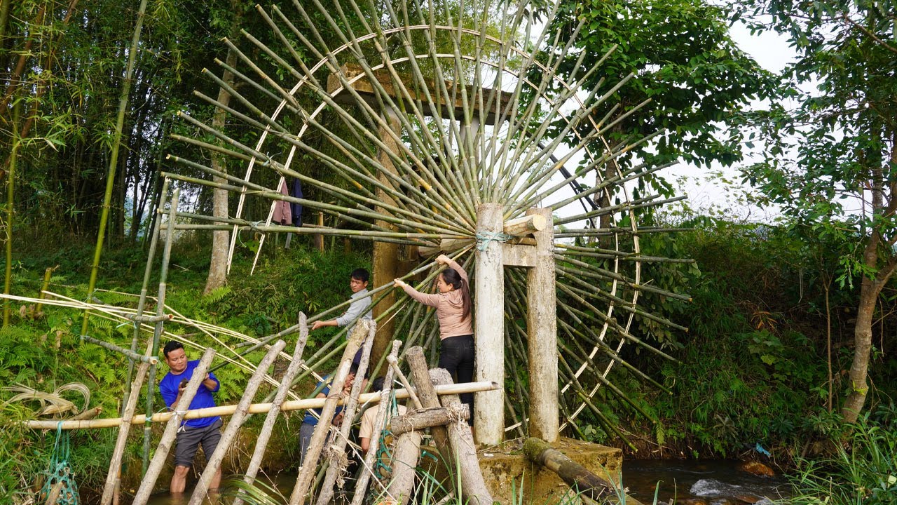 Restore the old water wheel after the big flood and provide water for the farm