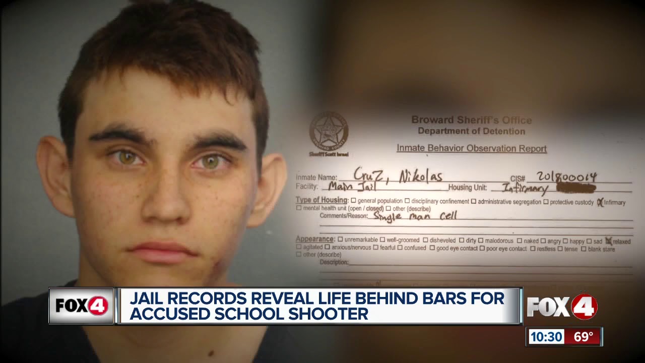 Jail records reveal Nikolas Cruz was seen laughing in jail days after Parkland school shooting