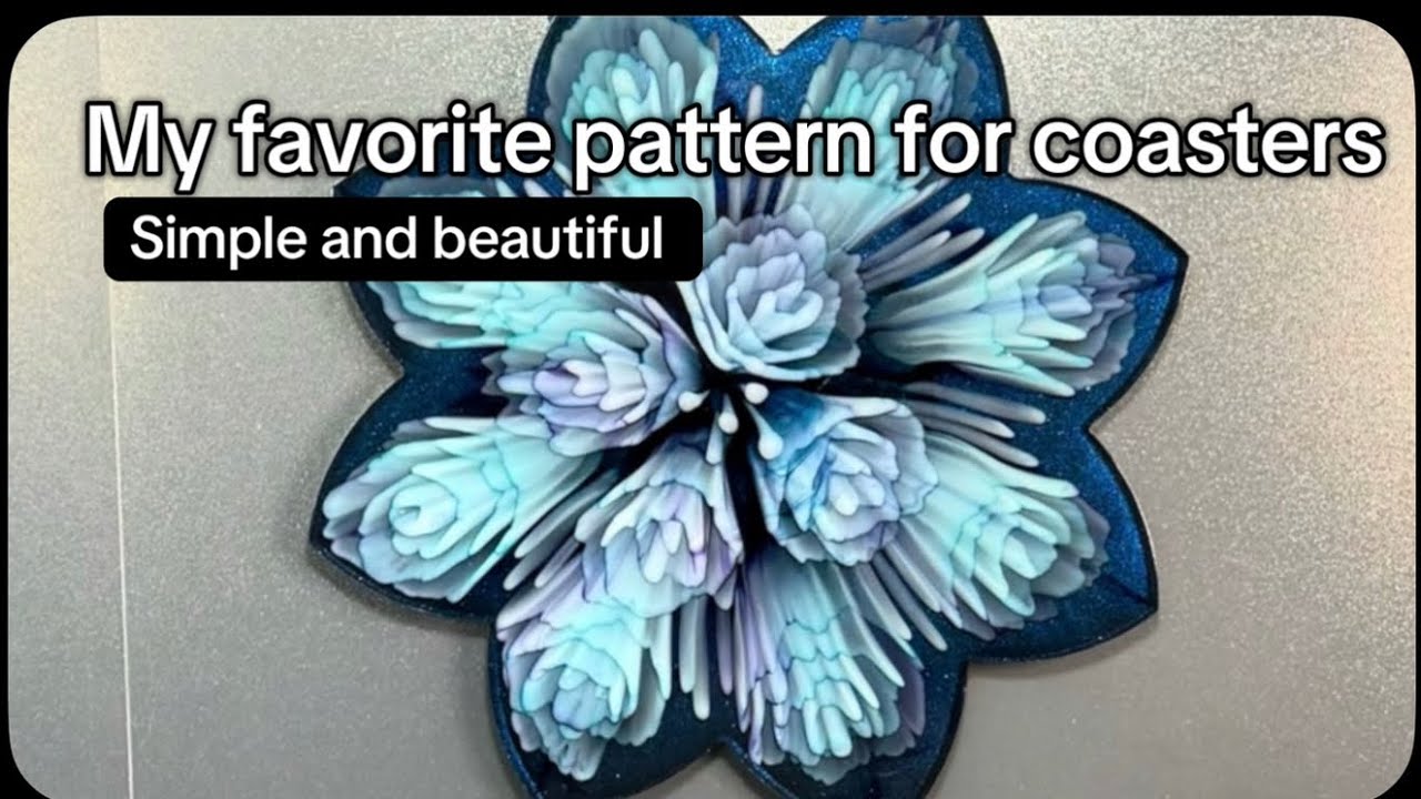 Easy, Beautiful Resin Bloom￼ Coasters 
