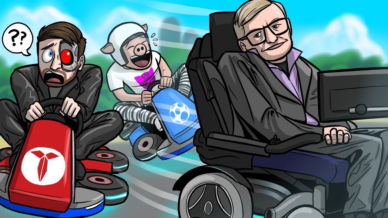 Mario Kart 8 Deluxe Funny Moments: X-Rated Microphone & Stephen Hawking Will Sue Us!