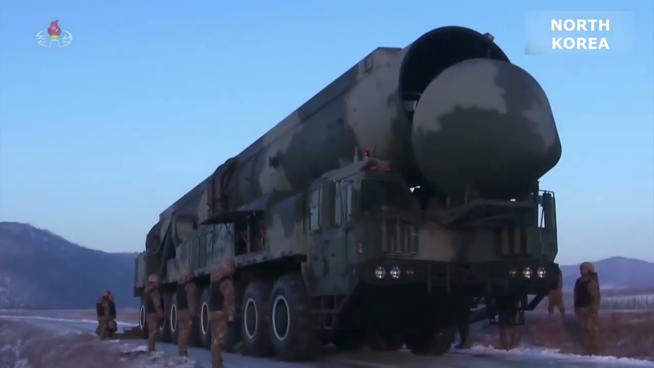 North Korea Strategic Forces launched Hwasong-18 Intercontinental Strategic Ballistic Missile FullHD