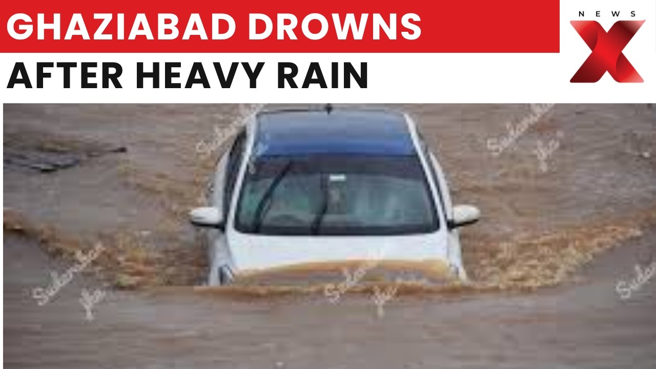 Ghaziabad Waterlogging: Heavy Rain Floods Roads, Underpasses Submerged Across Delhi-NCR